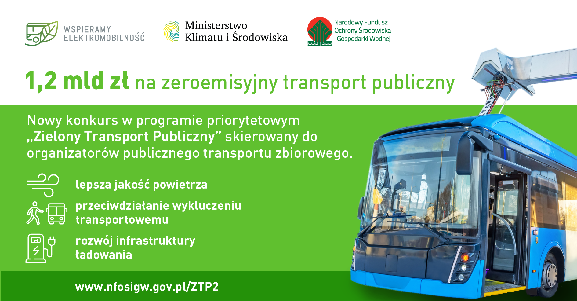 1,2 mld zł na zeroemisyjny transport publiczny. Nowy konkurs wspiera elektromobilność w zam&oacute;wieniach publicznych, promując czyste powietrze i rozw&oacute;j infrastruktury.