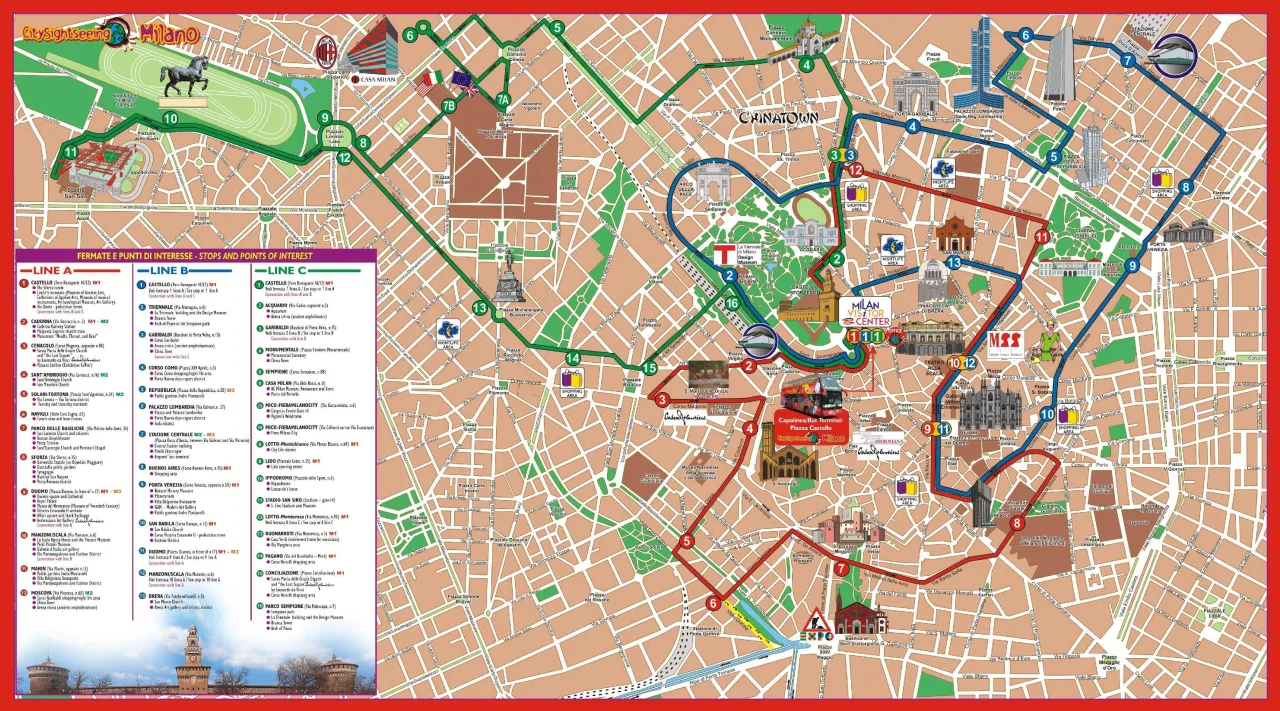 Mappa zona San Siro Milano hotel metro