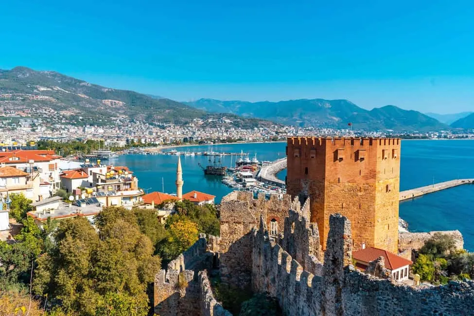 Alanya panorama zamek port