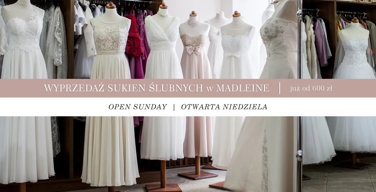 r&oacute;żne miejsca sprzedaży sukien ślubnych infografika