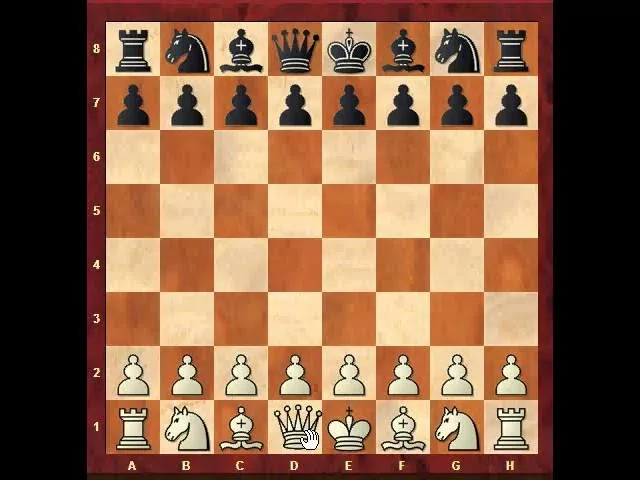 Ustawienie figur szachowych na szachownicy