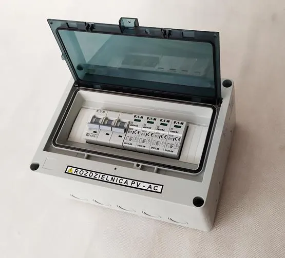 rozdzielnica elektryczna z miejscem na fotowoltaikę