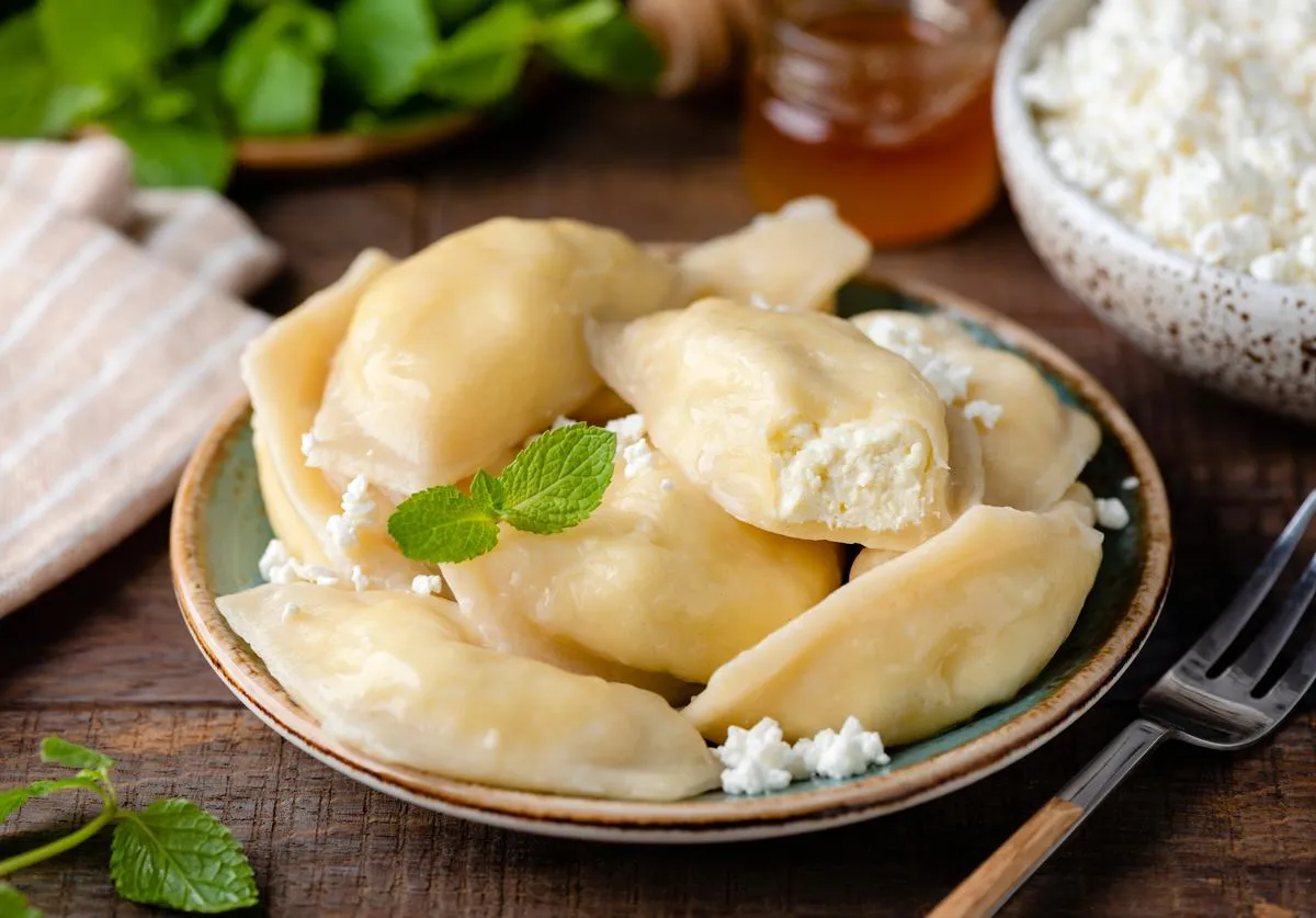 Farsz serowy do pierogów, twaróg na słodko