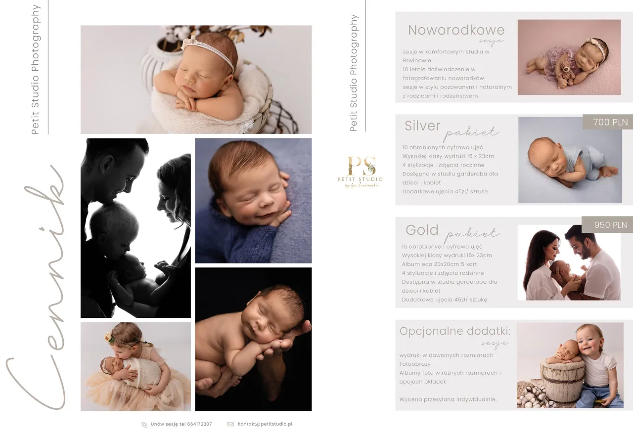 cennik sesji rodzinnej portretowej ciążowej
