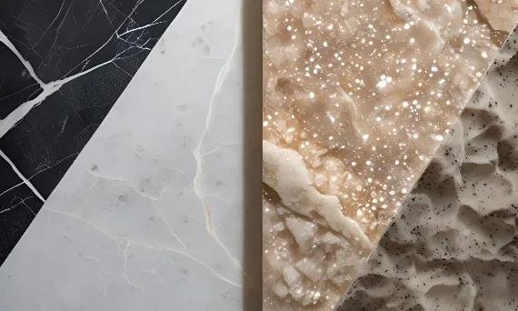 spiek kwarcowy vs konglomerat kwarcowy por&oacute;wnanie składu