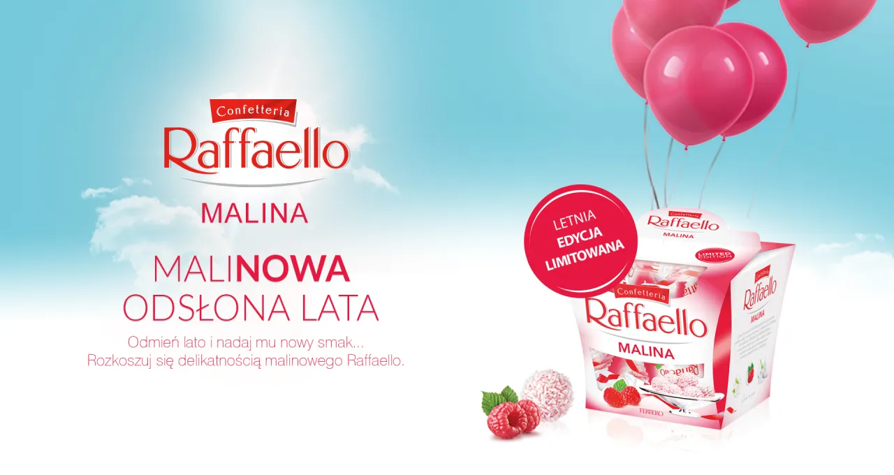 Raffaello malinowe opakowanie