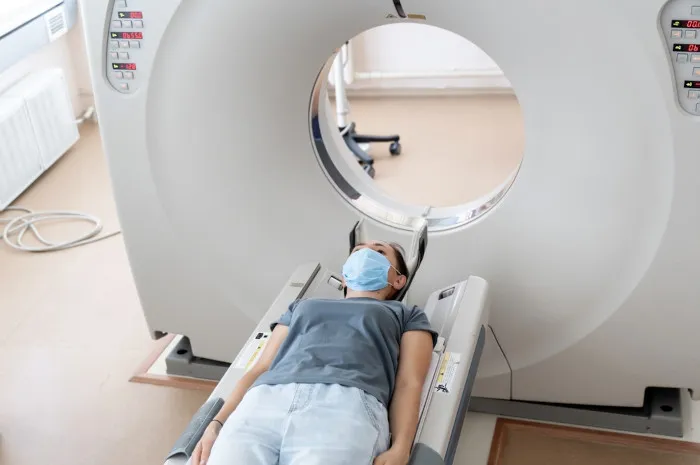 przebieg badania PET schemat