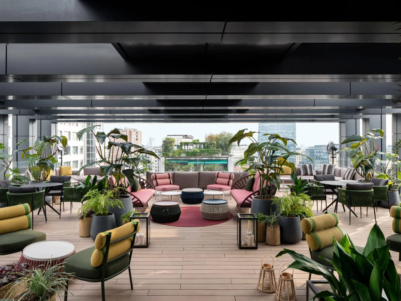 Hyatt Centric Milan Centrale rooftop bar vista skyline