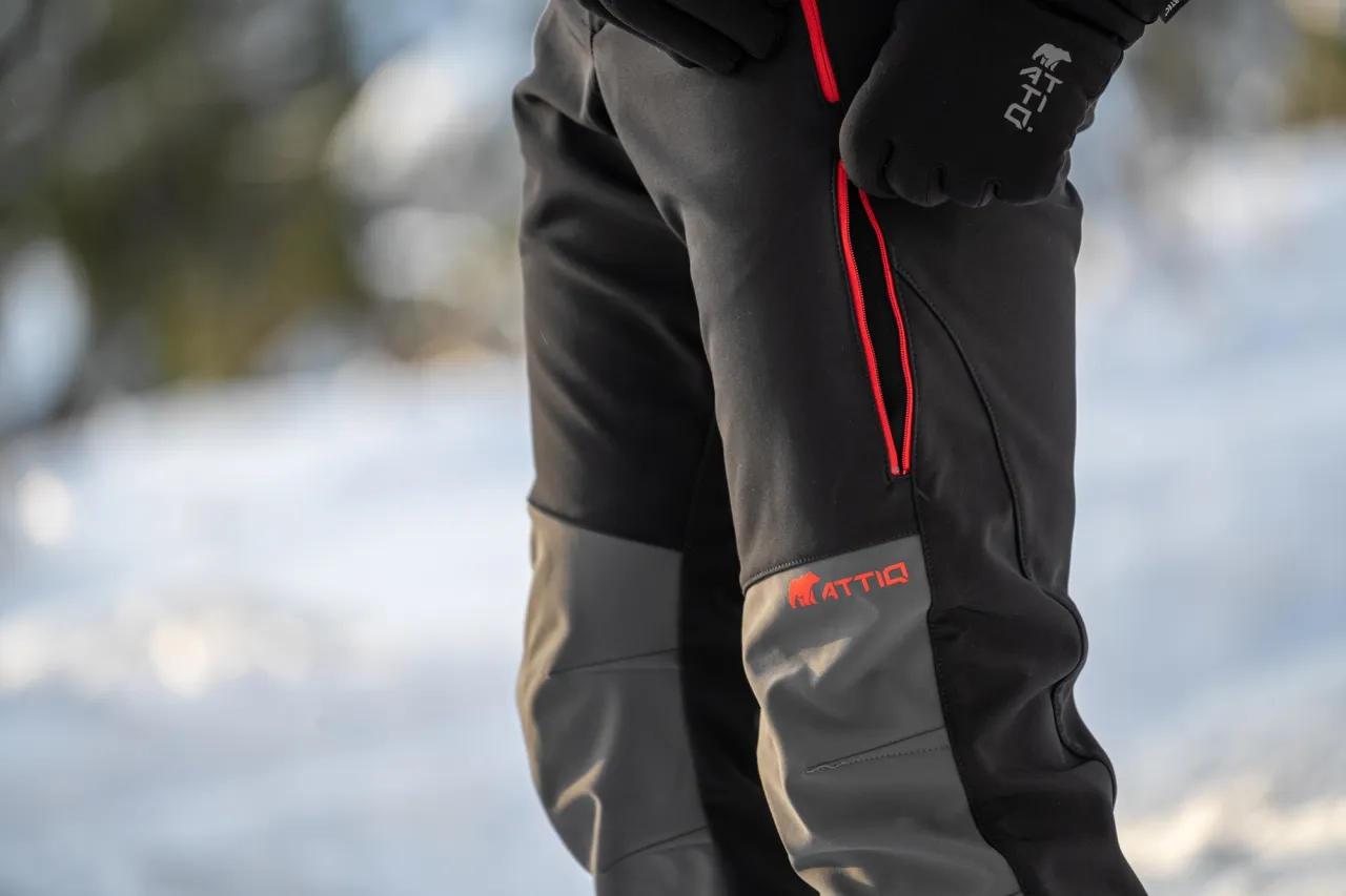 detale spodnie trekkingowe zimowe