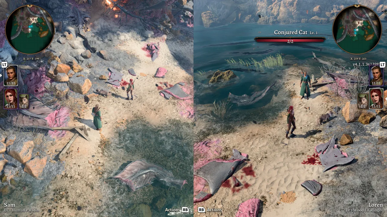 baldurs gate 3 split screen coop