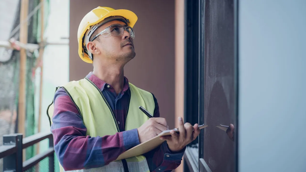 Inżynier budowlany odbiór mieszkania kamera termowizyjna
