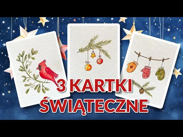 kartki diy techniki akwarela embossing