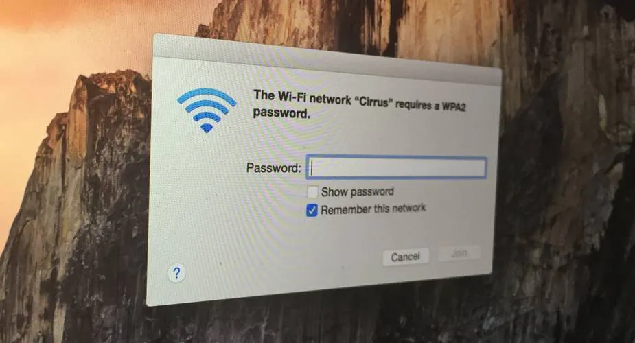 macOS pęk kluczy hasło wifi