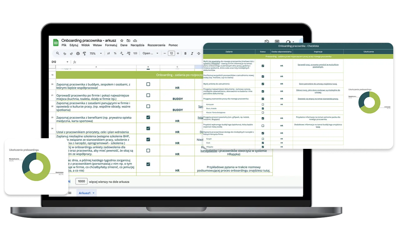 Checklista onboardingowa dla nowego pracownika