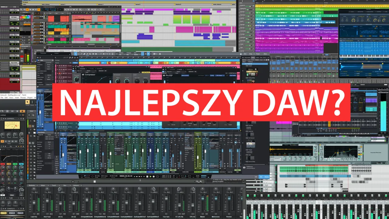 interfejsy popularnych programów DAW