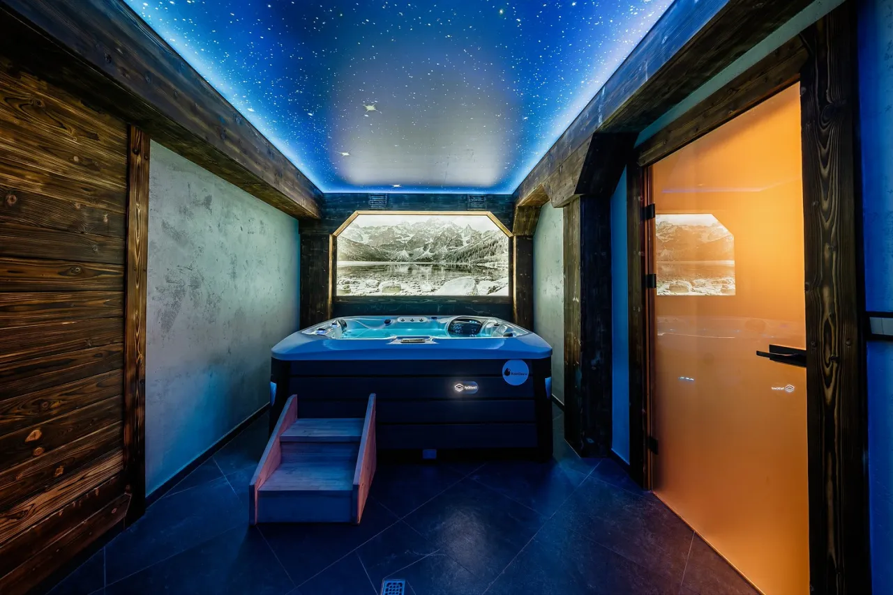 Willa G&oacute;rski Wierch Murzasichle strefa spa jacuzzi sauna