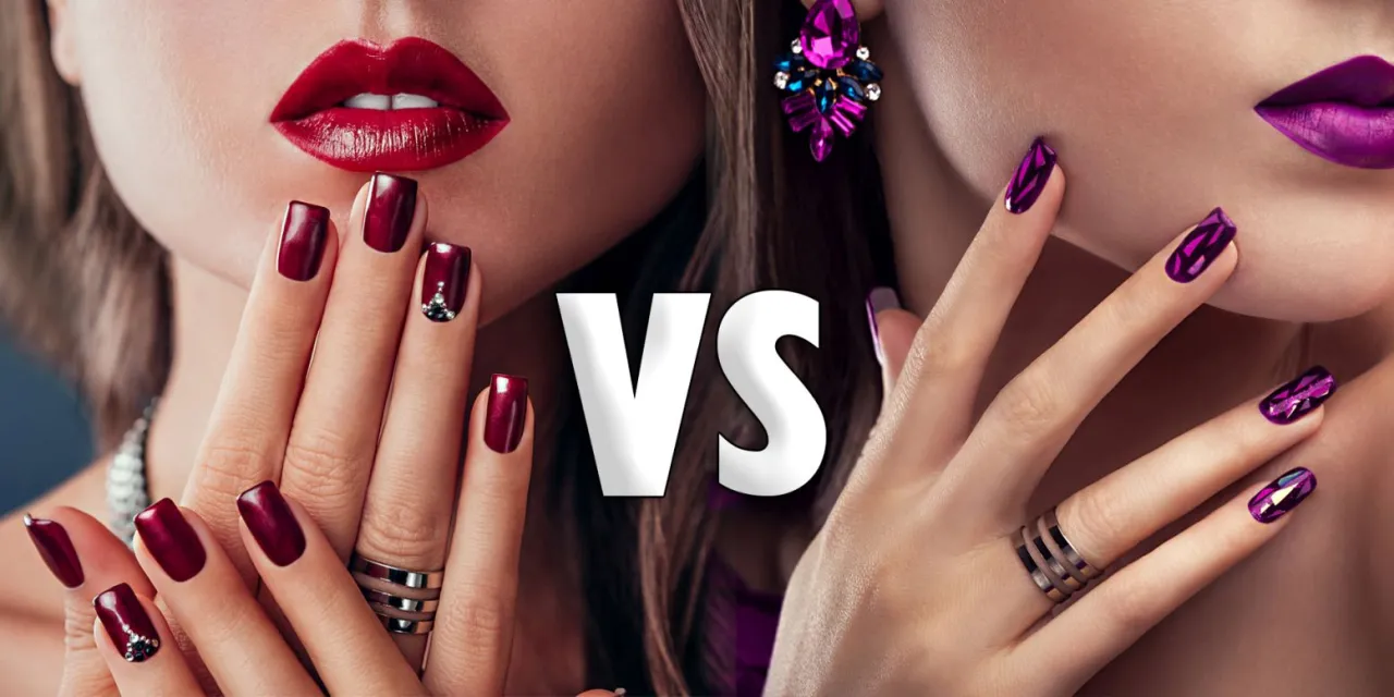 porównanie manicure żelowego i hybrydowego