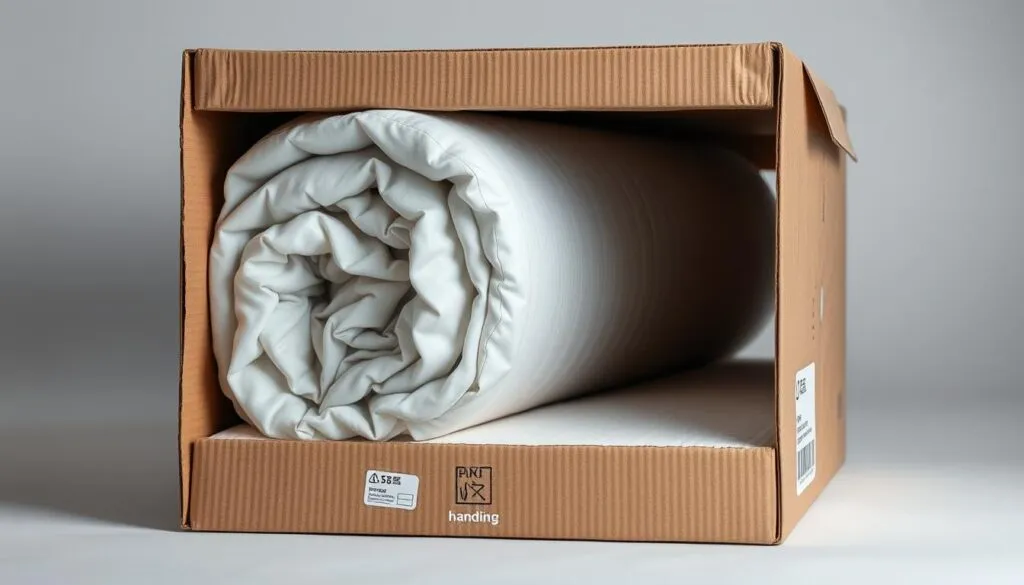 materac na dachu samochodu zabezpieczony