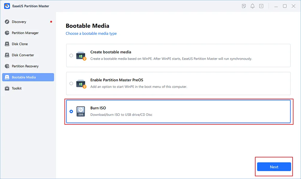 Narzędzie Media Creation Tool interfejs