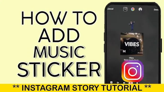 instagram story music sticker step by step