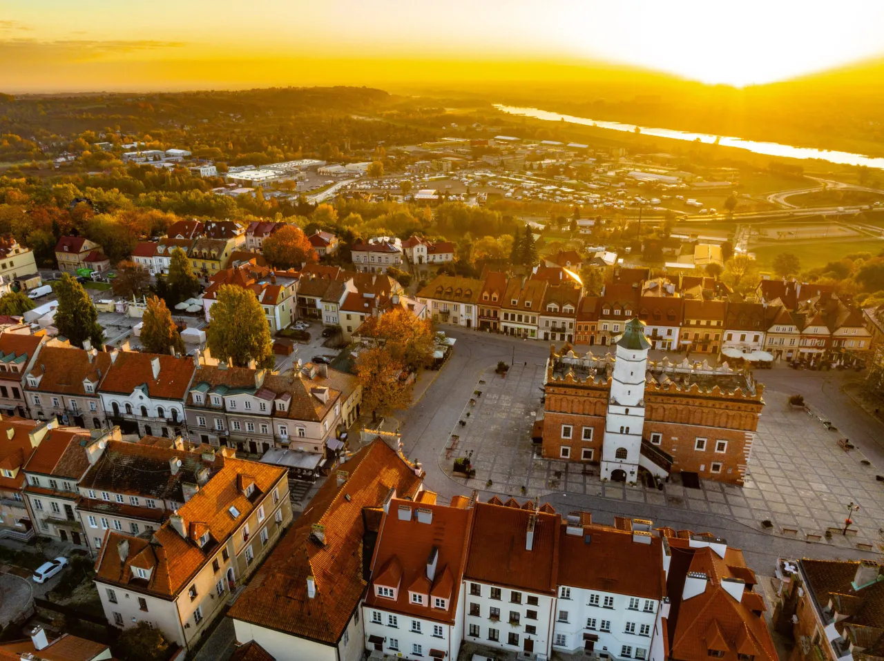 Sandomierz panorama stare miasto