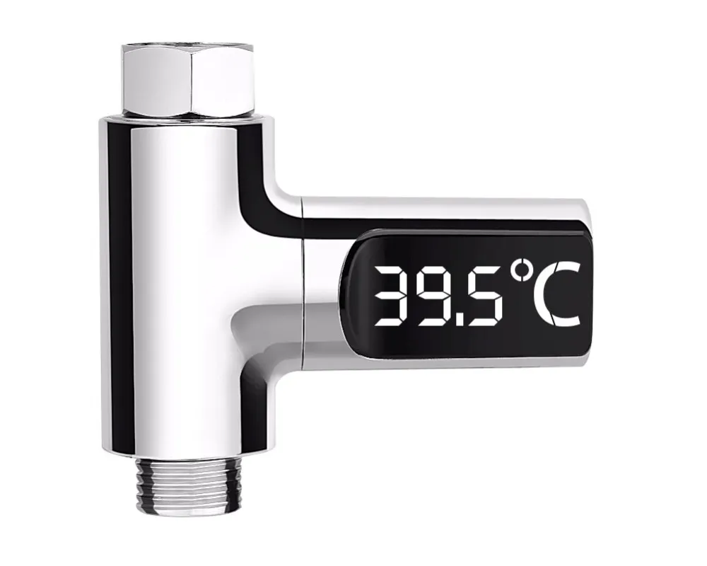 Termometr w kranie mierzący temperaturę wody