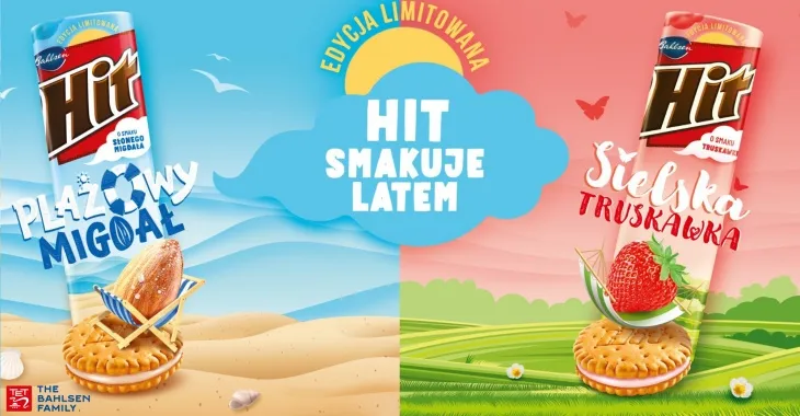 r&oacute;żne opakowania ciastek Hit smaki