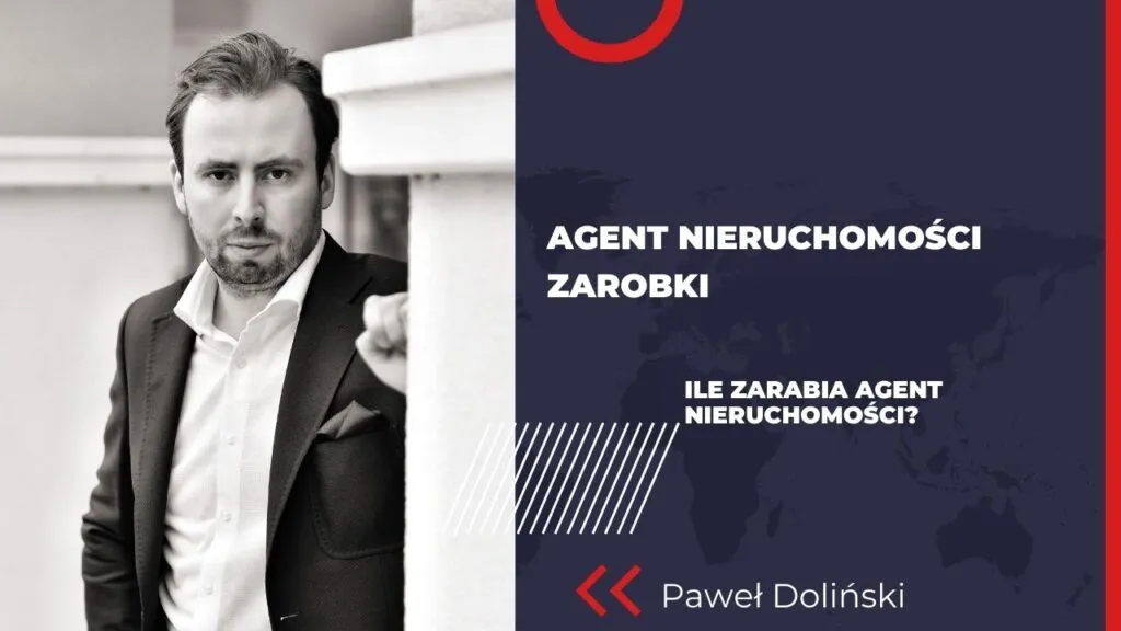 zarobki agent nieruchomości infografika
