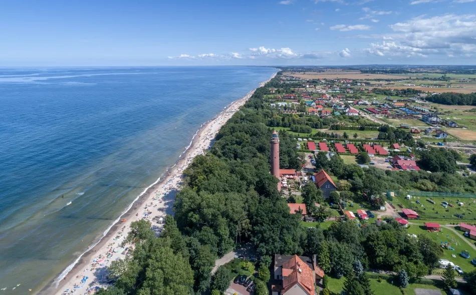 Latarnia morska Gąski widok z góry