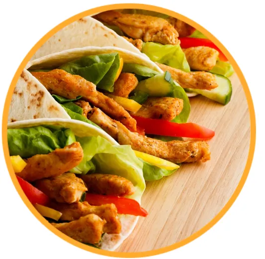 zdrowy kebab z kurczakiem