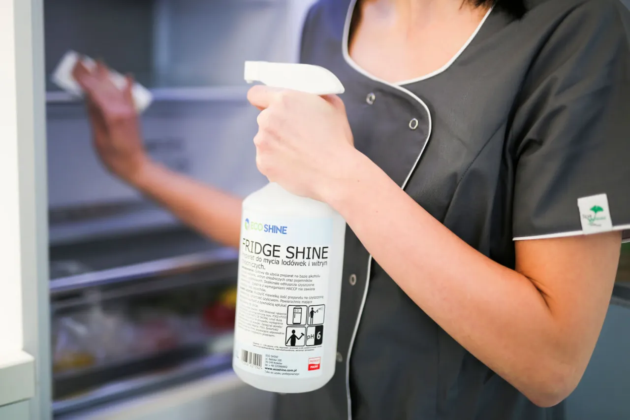 czyszczenie wnętrza lodówki ściereczką