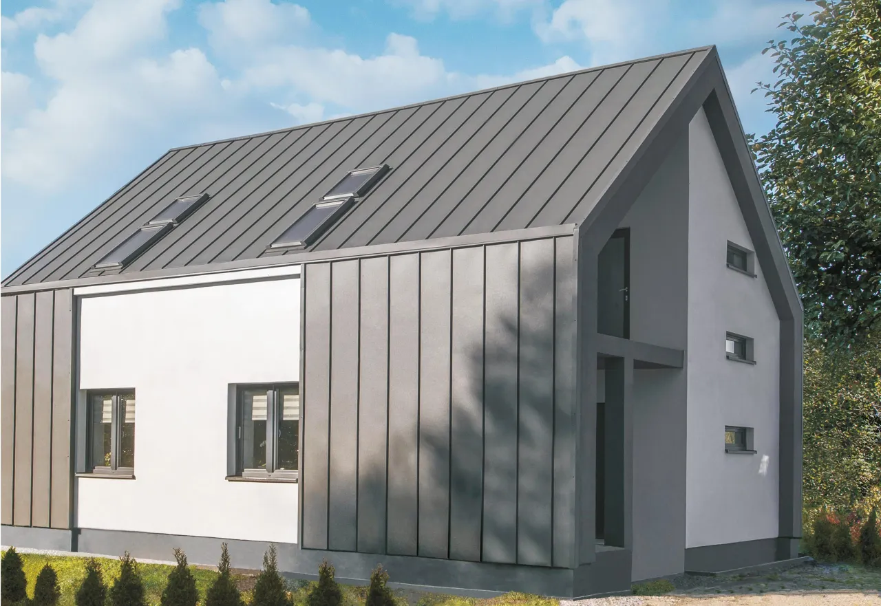 kosztorys dachu z blachy płaskiej na rąbek