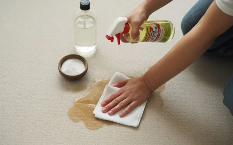 usuwanie plam z wykładziny