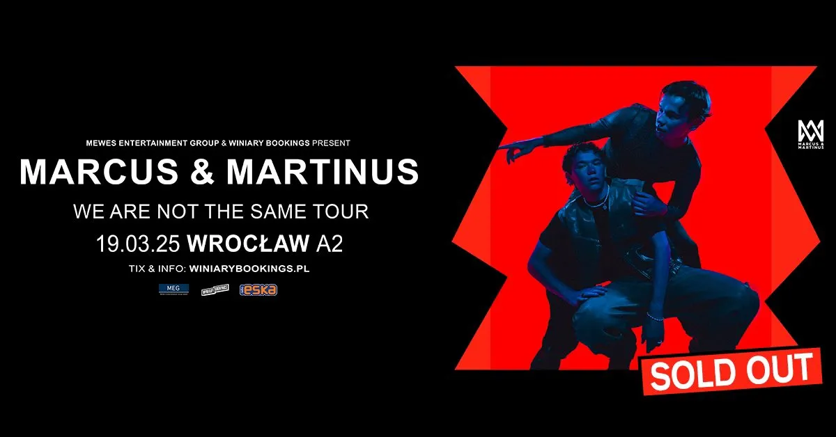 Zdjęcie Marcus &amp; Martinus – Jakie są daty i miejsca ich koncertów w 2025 roku?