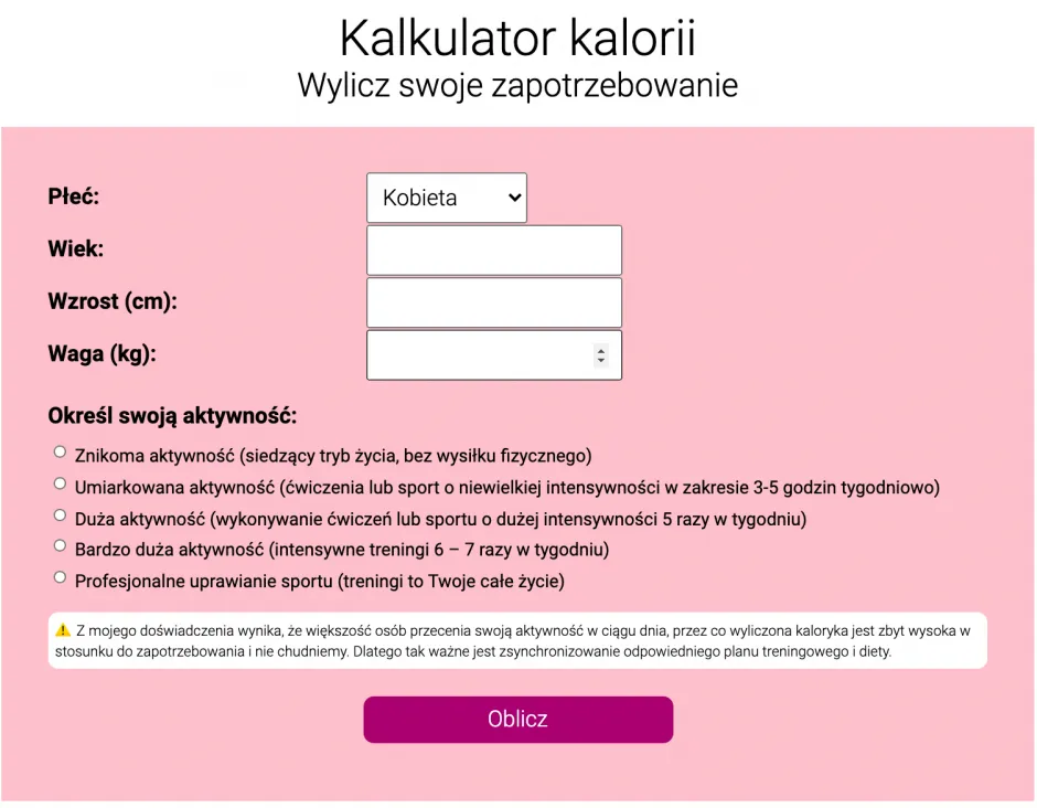 Zdjęcie Ile kcal kalkulator: Poznaj swoje dzienne zapotrzebowanie energetyczne