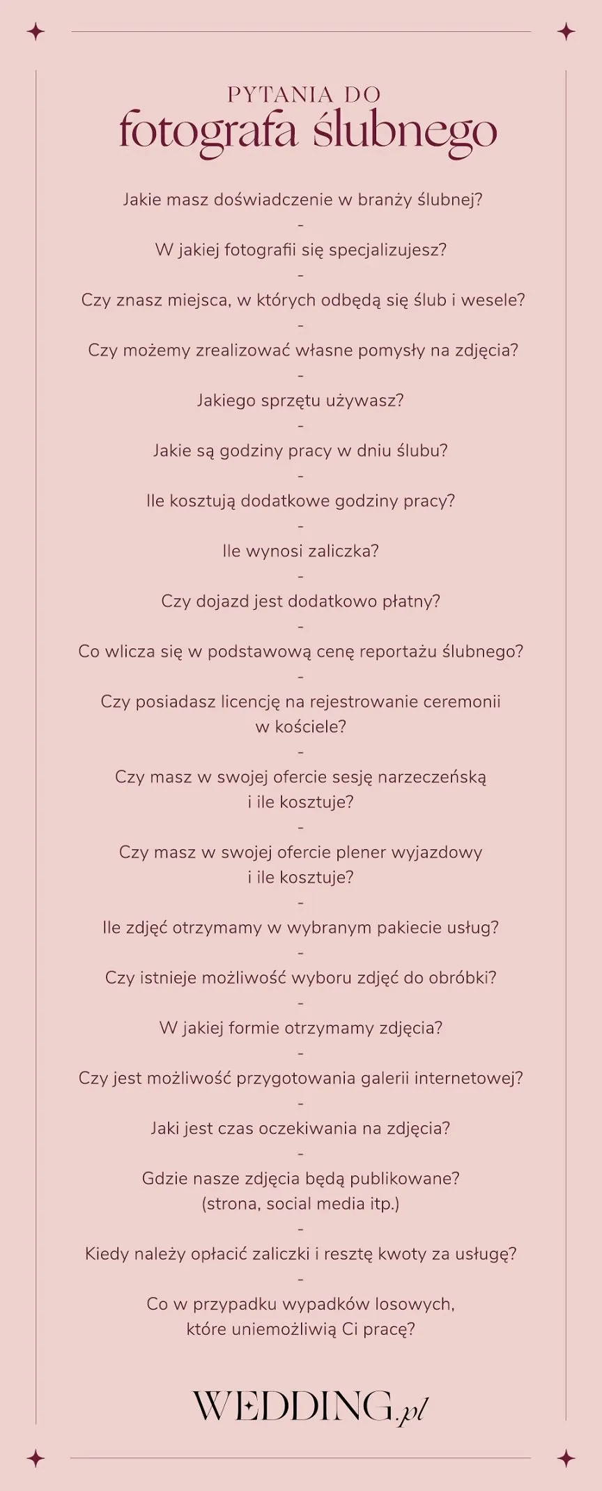 Zdjęcie O co zapytać fotografa ślubnego, aby uniknąć rozczarowania