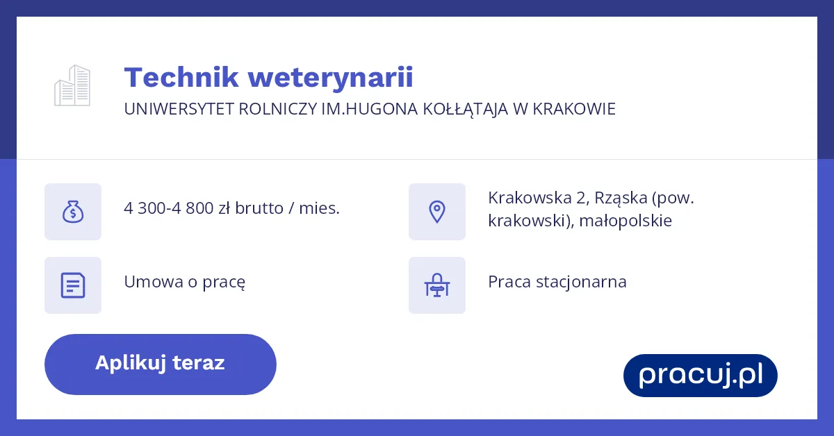 Zdjęcie Praca na Uniwersytecie Rolniczym: Aktualne oferty i wymagania