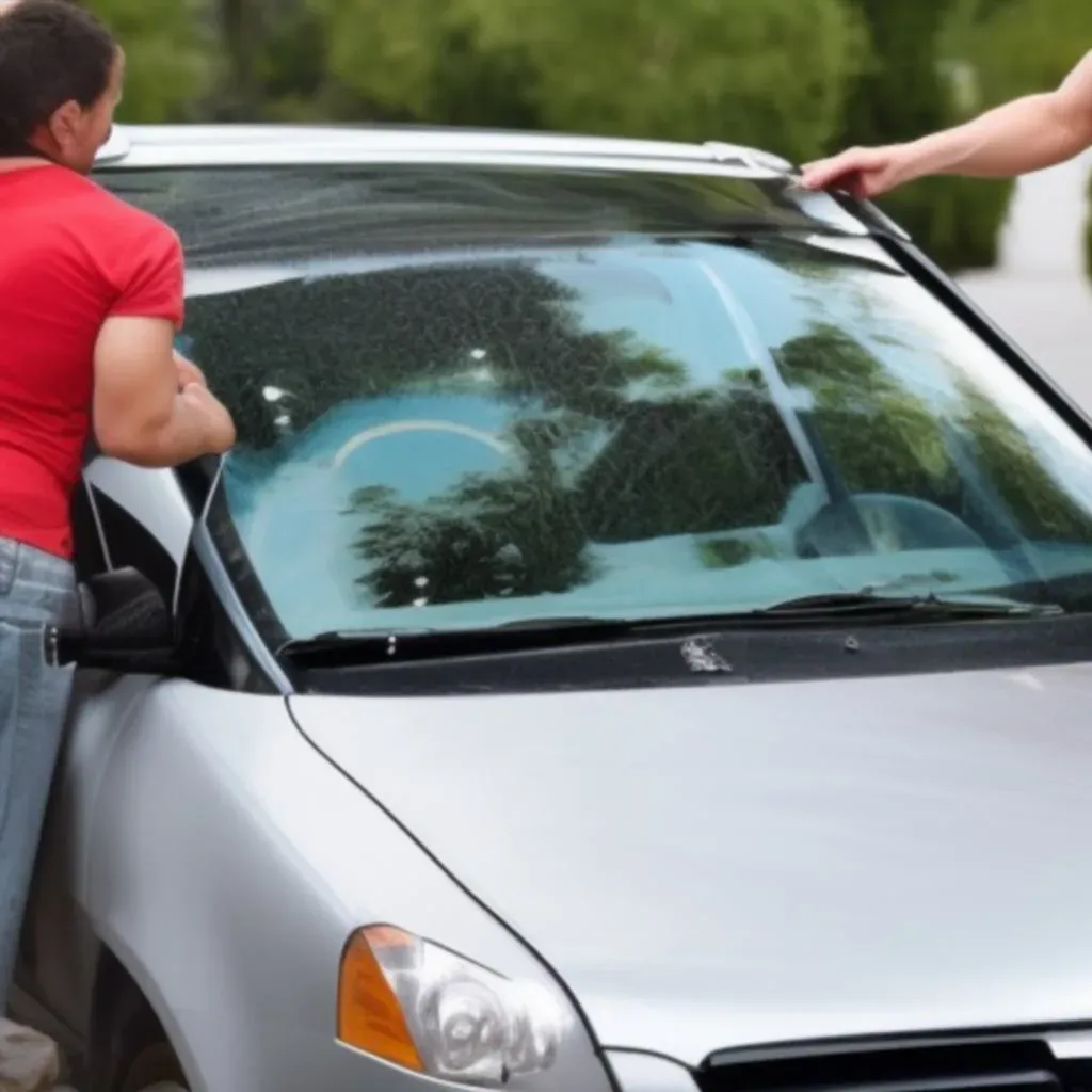 Zdjęcie Jak polerować szybę w samochodzie, aby uniknąć zarysowań i smug
