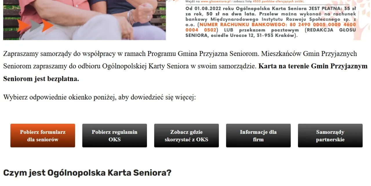 Zdjęcie Gdzie wyrobić kartę seniora w Krakowie? Sprawdź dostępne miejsca