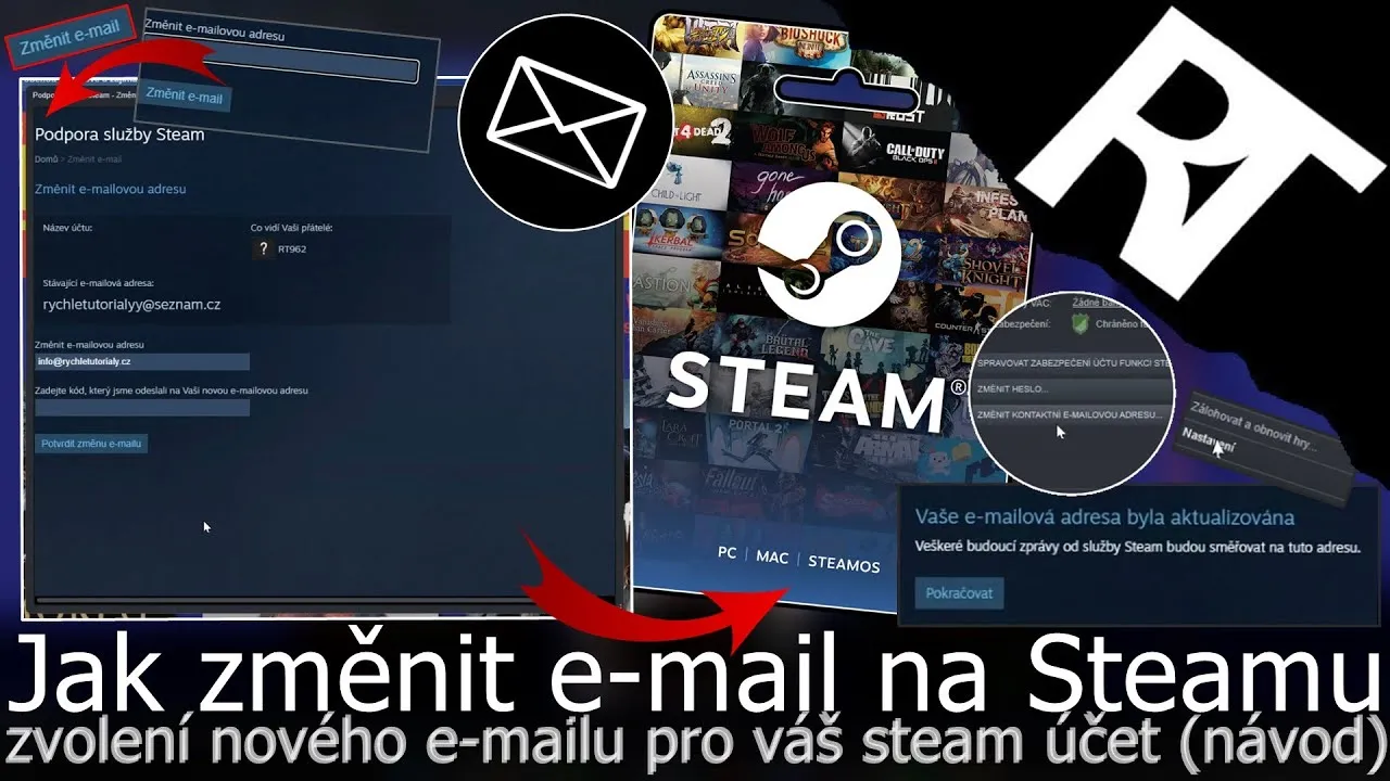Zdjęcie Prosty sposób zmiany adresu email na Steam bez stresu i problemów