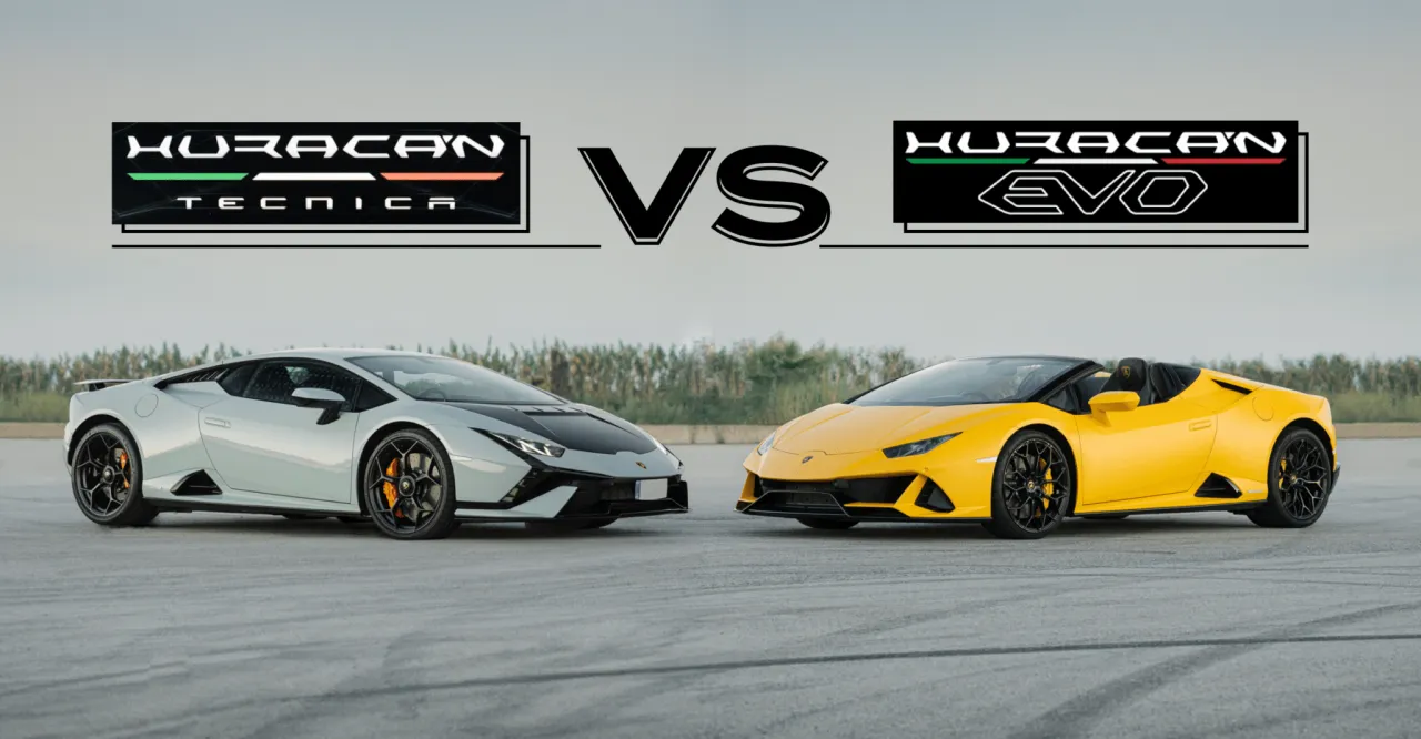Lamborghini Huracan EVO STO Tecnica porównanie