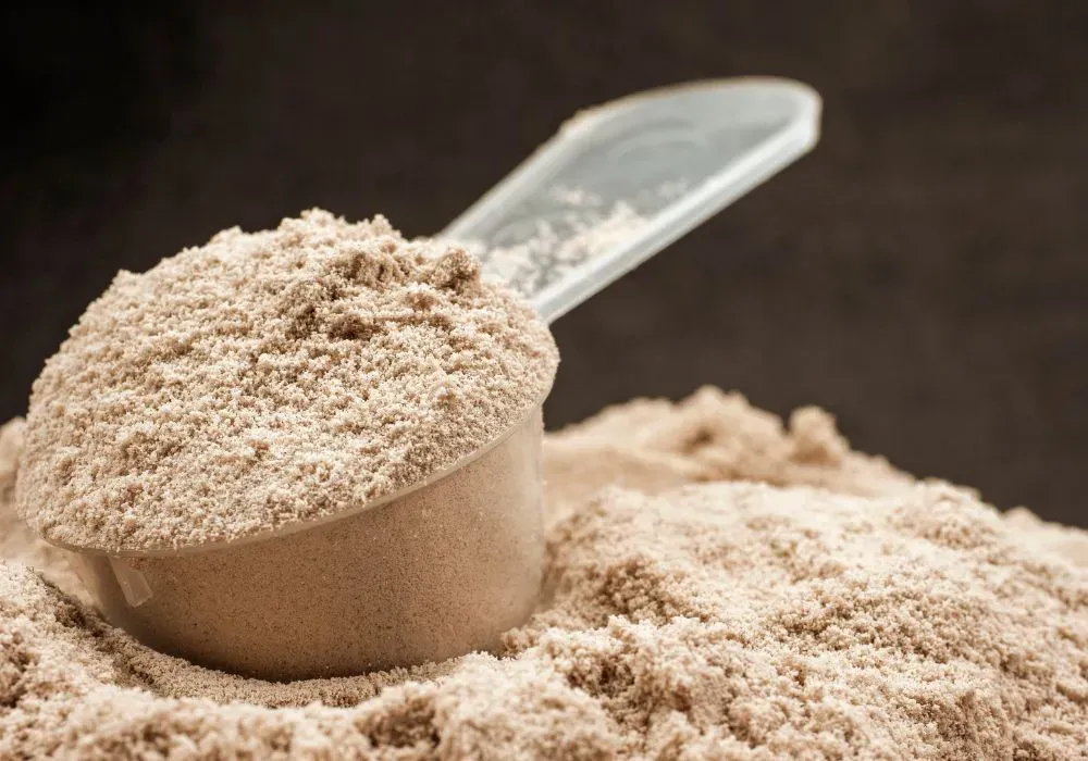 r&oacute;żne rodzaje białka roślinnego proszek