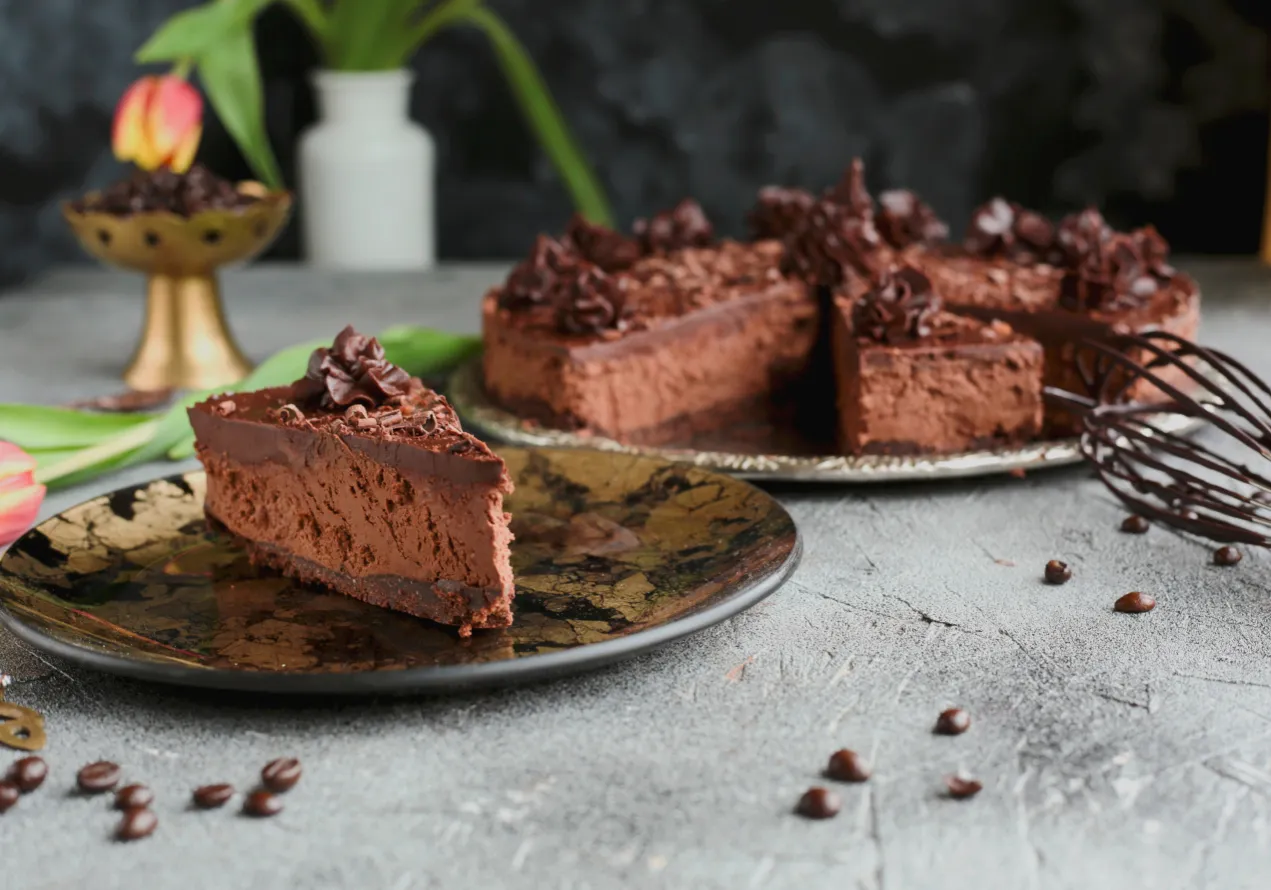 Składniki do ciasta kakaowego na wadze