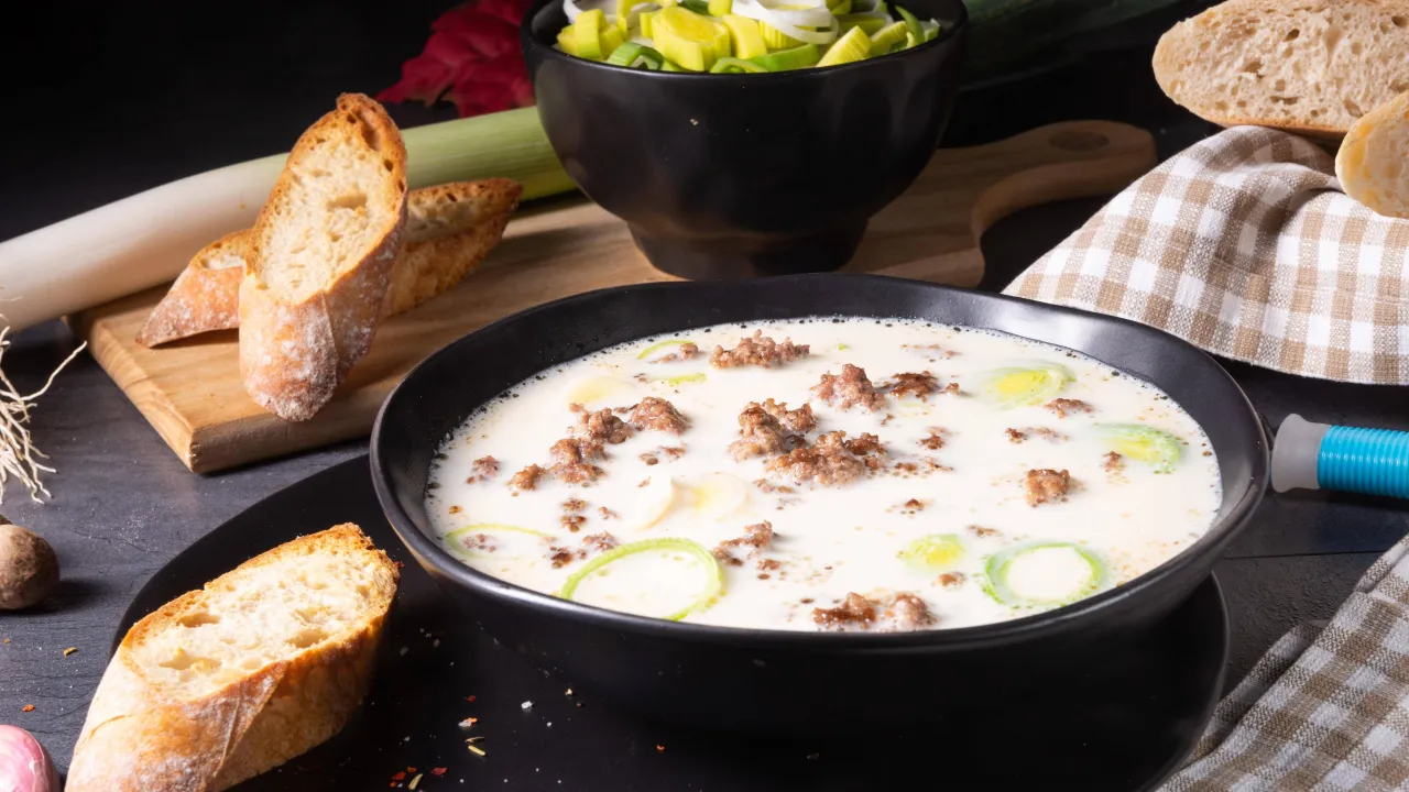 K&auml;se-Hackfleisch-Suppe einfrieren