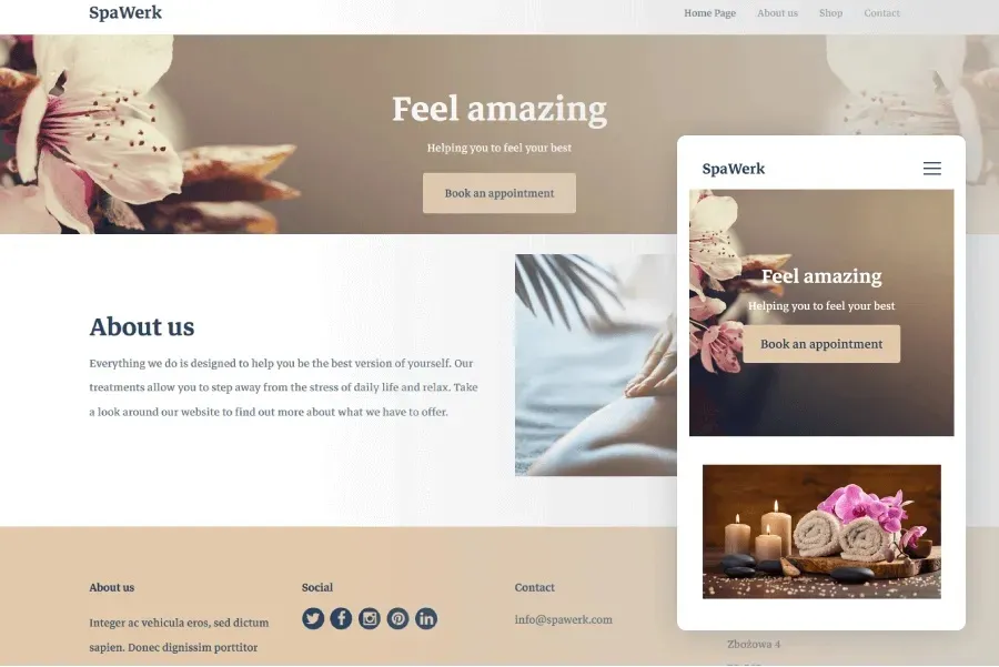 przykładowa profesjonalna strona firmowa