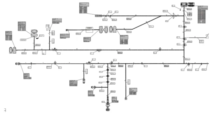 proces produkcji wiązek elektrycznych schemat