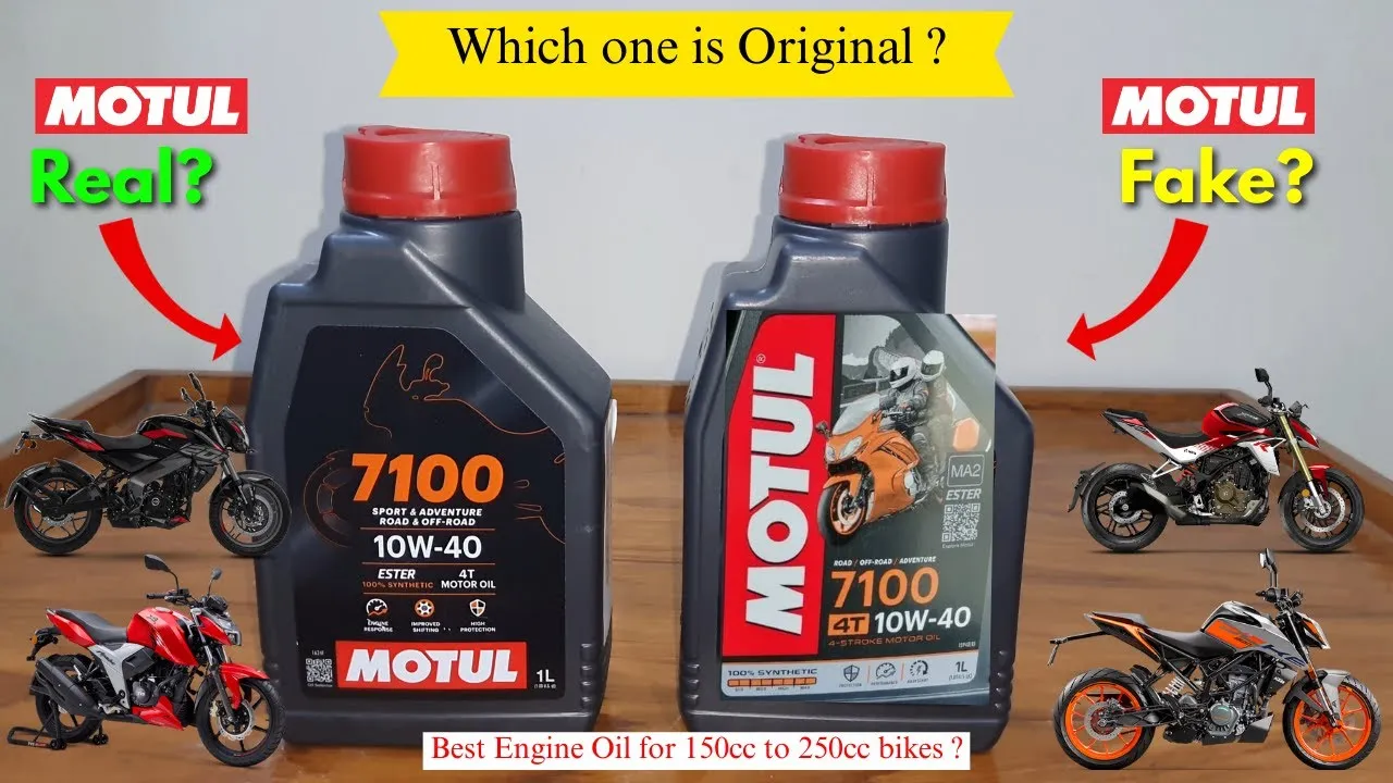Motul 7100 10W40 oryginał podr&oacute;bka por&oacute;wnanie