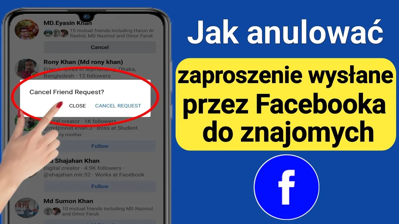 Jak cofnąć zaproszenie do znajomych na Facebooku