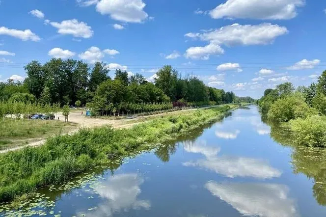 Zalew Zegrzyński ścieżka rowerowa krajobraz