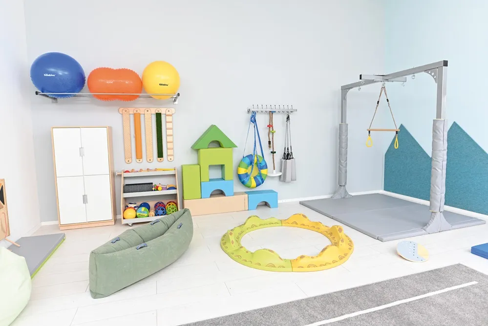 sala do terapii integracji sensorycznej huśtawki